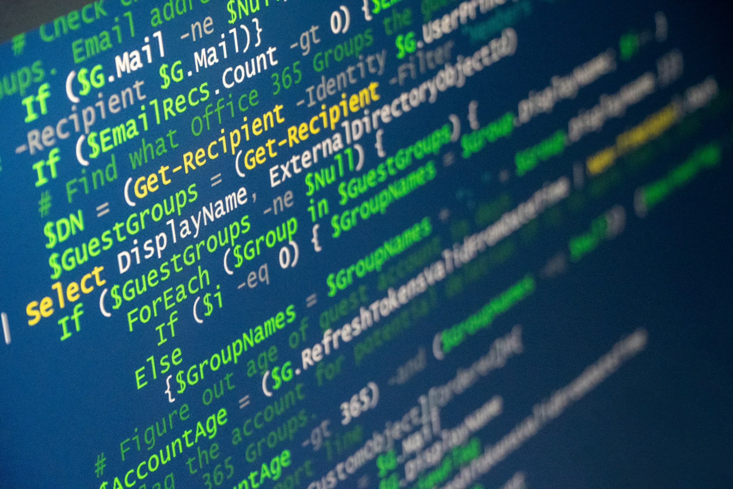 コードが表示されたディスプレイのイメージ